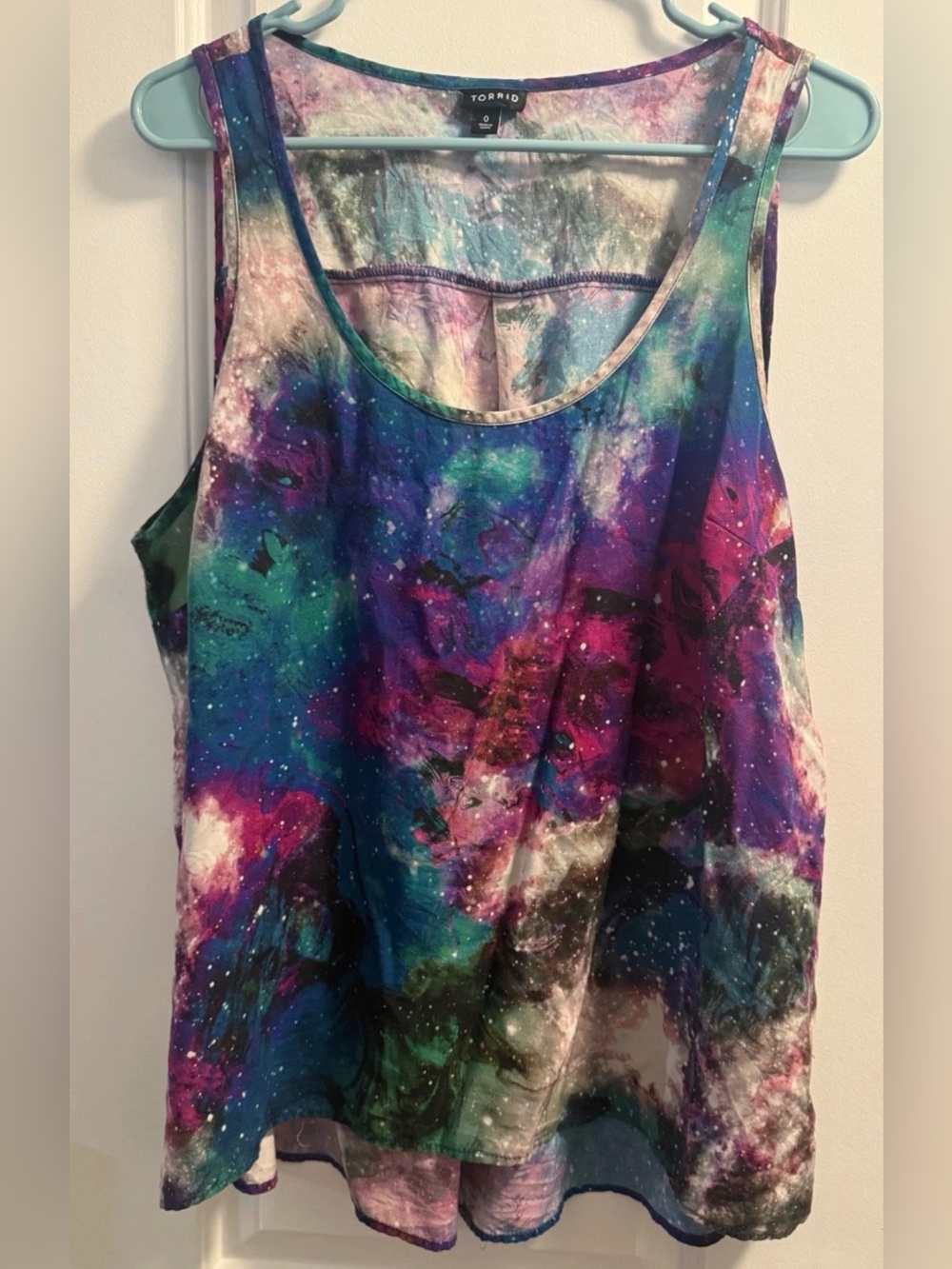 TORRID Tie Dye/Starry Galaxy Tank Top, Size 0, Great Condition!